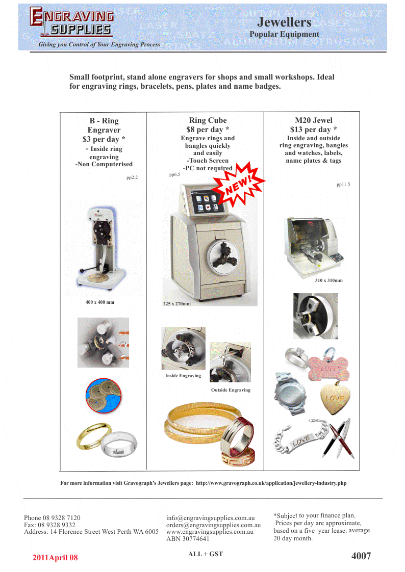 4007 jewellers jewellery small engravers rings inside outside engraving bangles tags watches Ring Cube M20 